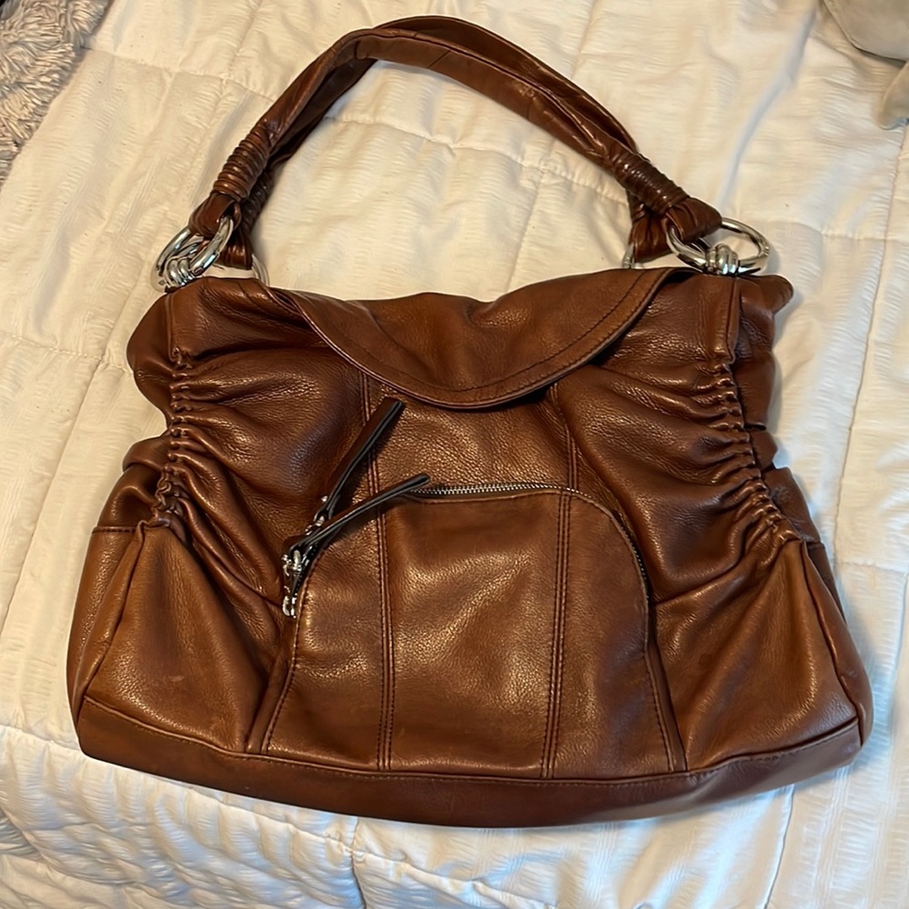 Rich brown leather purse